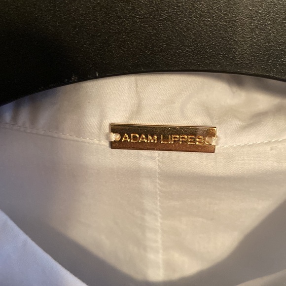 Adam lipped light blue blouse with white ruffle sleeves - Picture 4 of 6